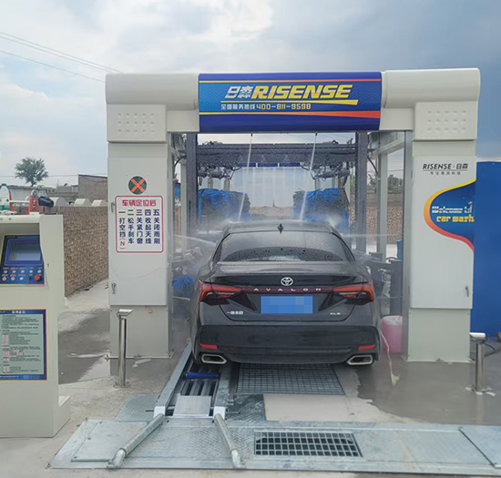 陕西加油站安装日森全自动洗车设备和水循环系统